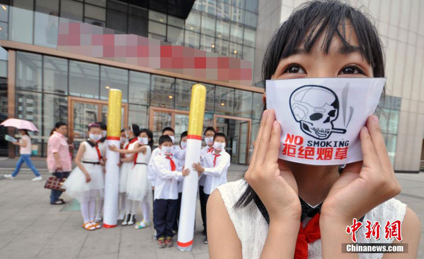 Schüler-Demo zum Weltnichtrauchertag