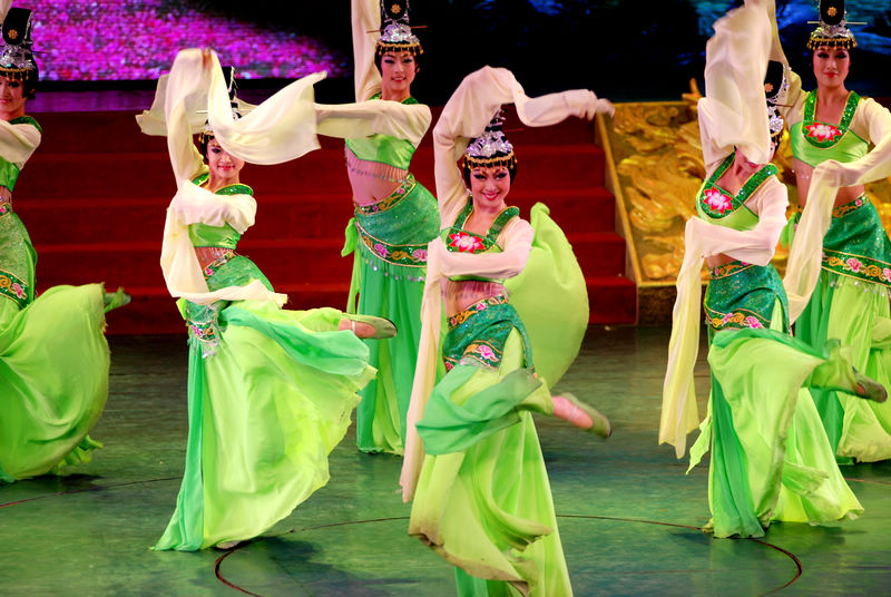 Musik- und Tanz-Show im Tang-Stil