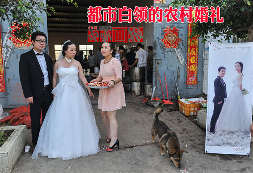 Hochzeitsfeier auf dem Land