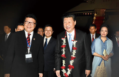 Chinas Pr?sident beginnt Besuch in Indonesien