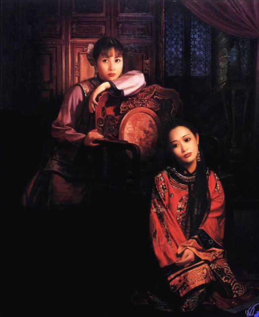 ?lmalerei: Einsame Frauen in der Verbotenen Stadt