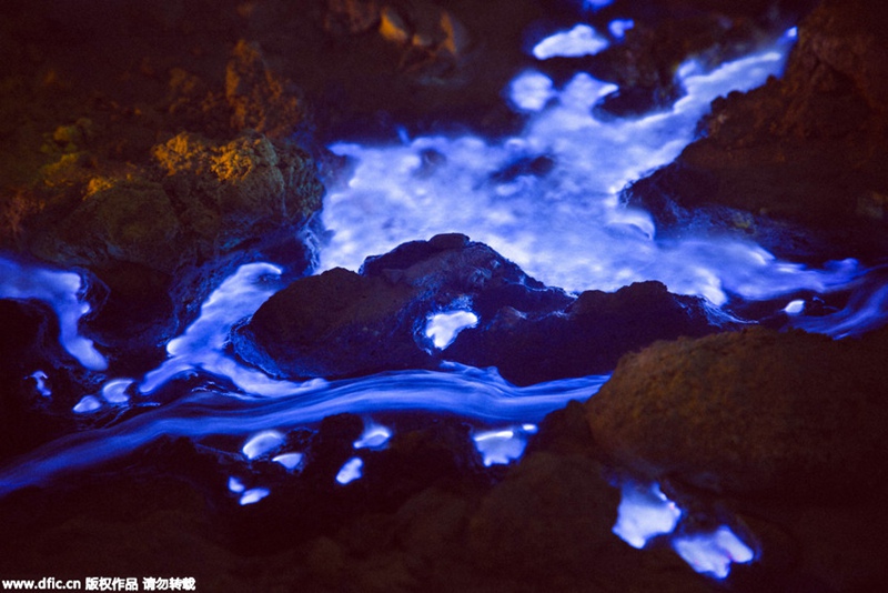 Blaue Lava auf Java