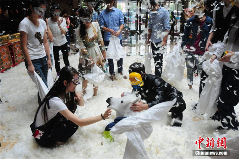 Gesichtsloser Arbeitstag in Hangzhou