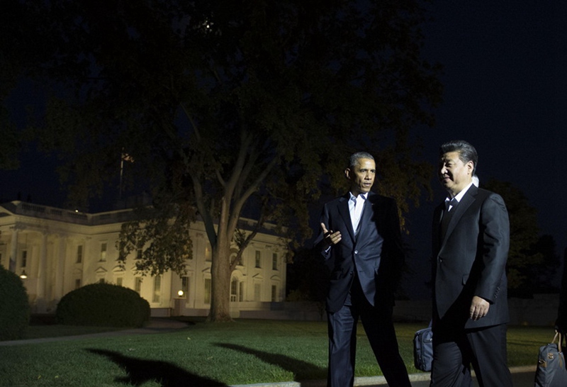 Xi und Obama machen gemeinsamen Spaziergang
