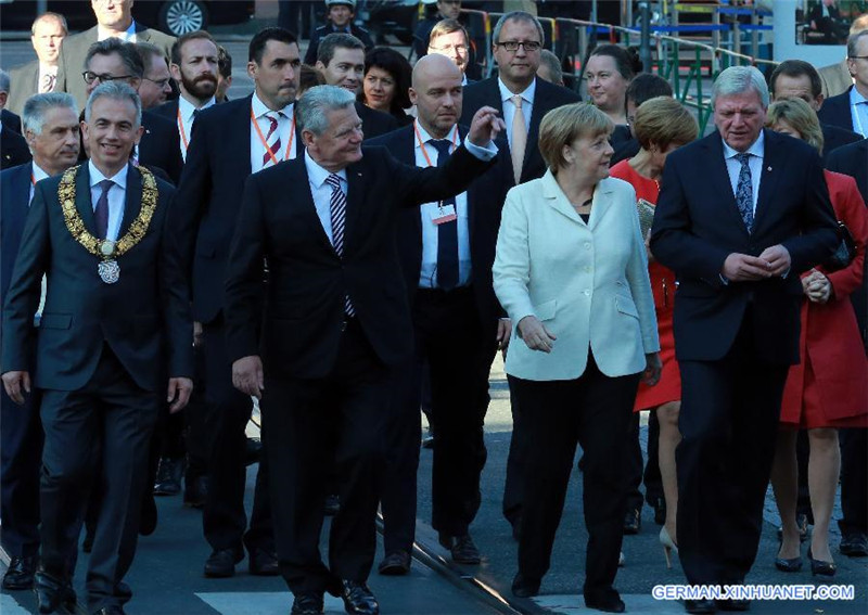 Veranstaltung zum 25. Jubil?um der Deutschen Einheit in Frankfurt abgehalten