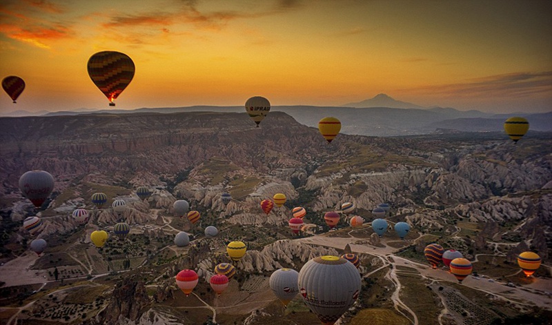 Im Hei?luftballon über Kappadokien