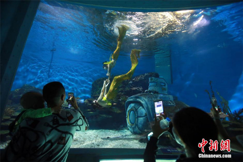 Mutter und Tochter als Meerjungfrauen