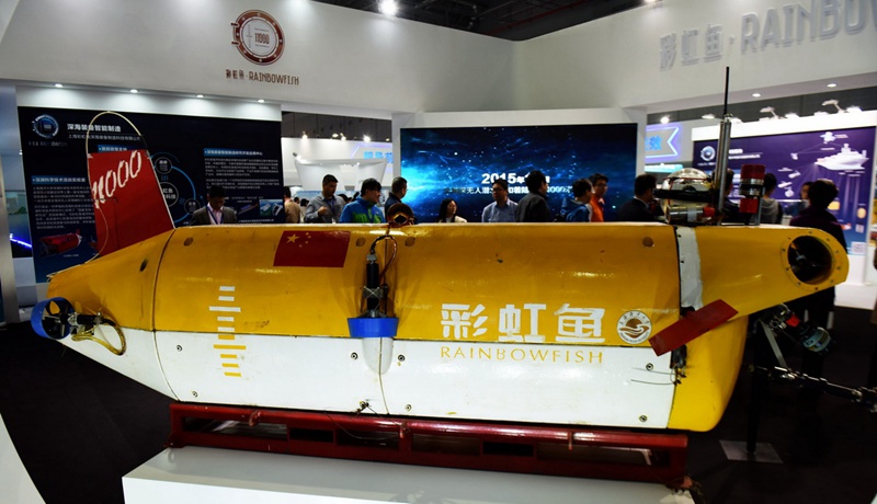 China pr?sentiert unbemanntes Tiefsee-U-Boot ?Rainbow Fish“