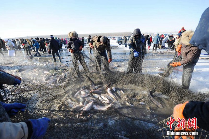 Eisfisch-Festival in Jilin