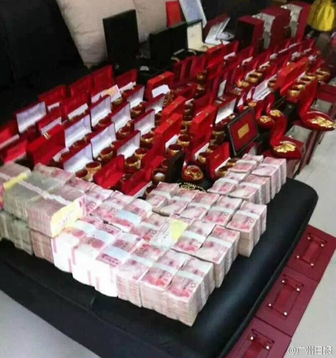 Protzige Hochzeit in Guangdong