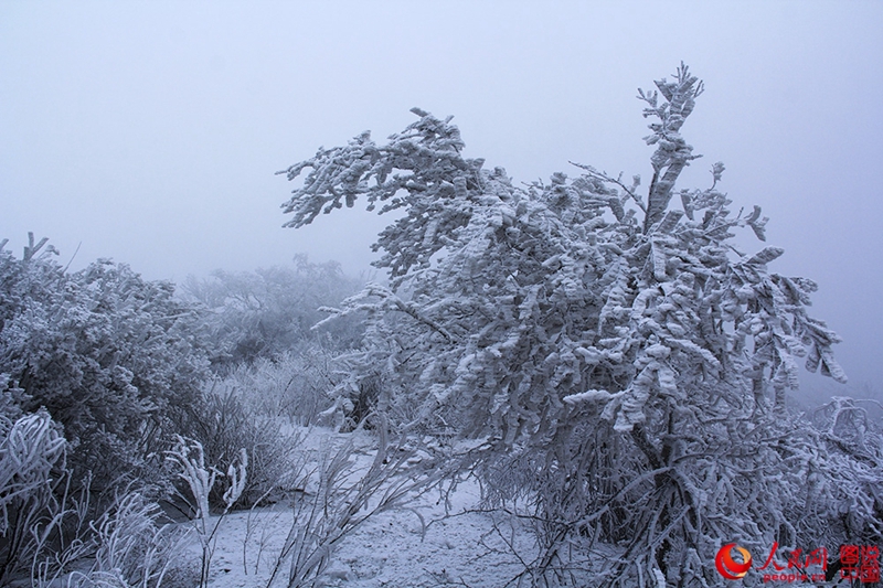 Raueis auf der Gro?en Mauer