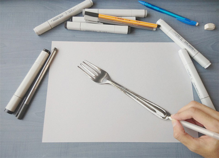 19-J?hriger aus Indien malt wunderbare 3D-Bilder