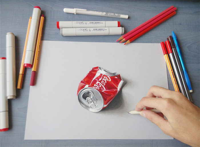 19-J?hriger aus Indien malt wunderbare 3D-Bilder