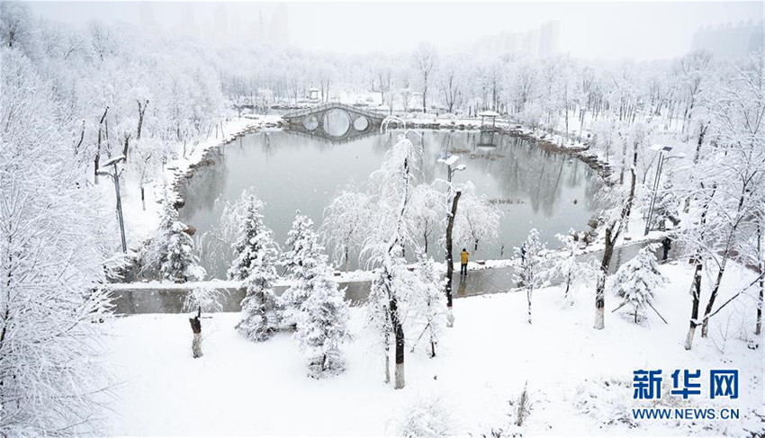 Wintereinbruch in Nordwestchina