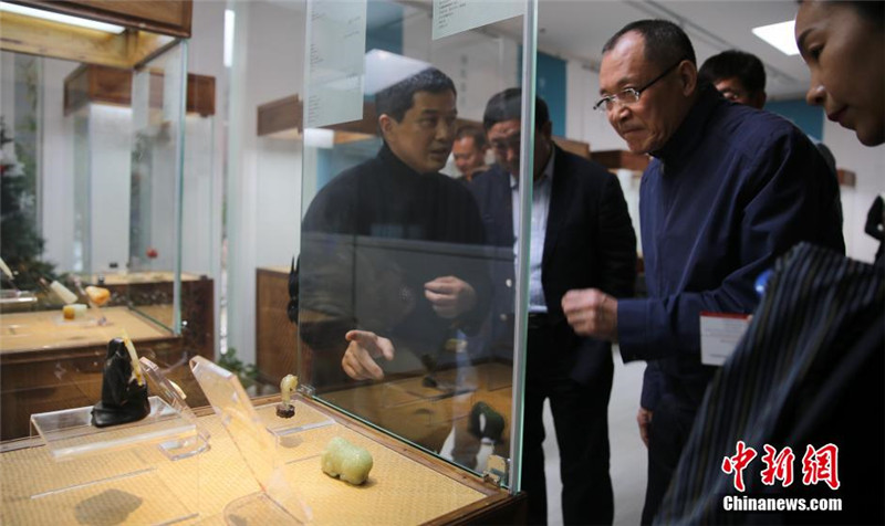 Ausstellung von Jadeschnitzereien in Beijing