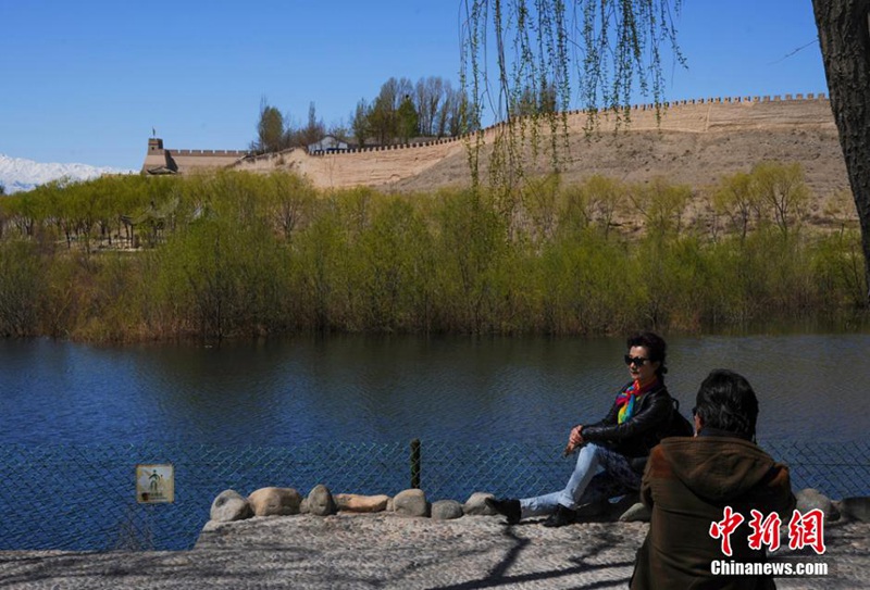 Jiayuguan im Frühling