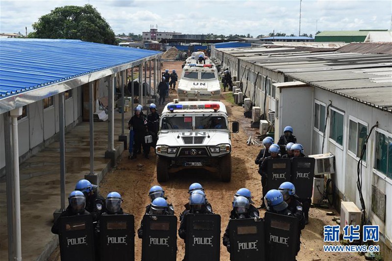 Chinesische Polizeieinheit trainiert in Liberia