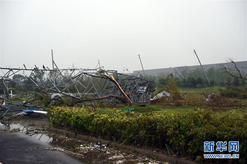 Starke Unwetter suchen Nord-Jiangsu heim 