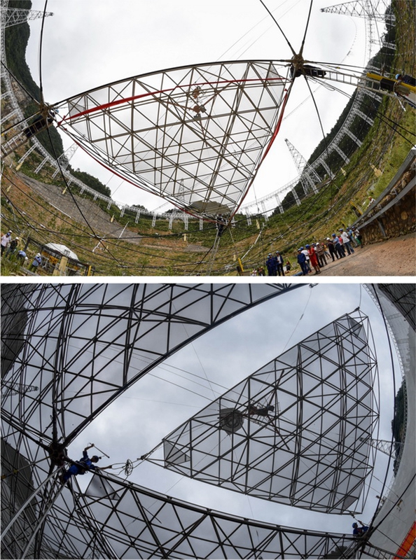 Fertigstellung des weltgr??ten Radioteleskops in China