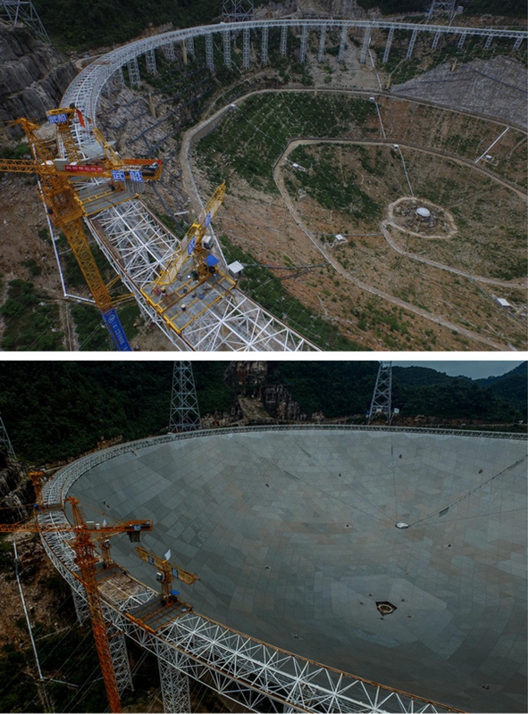 Fertigstellung des weltgr??ten Radioteleskops in China