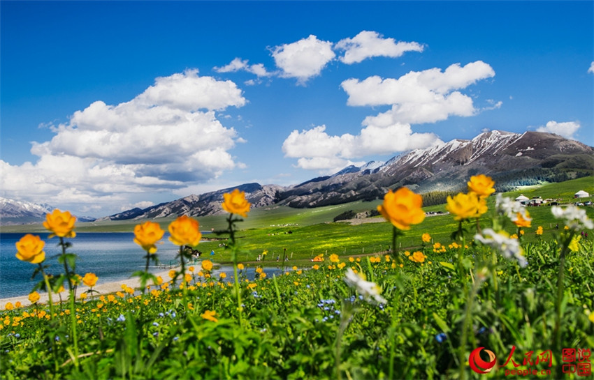 Faszinierender Sayram-See in Xinjiang