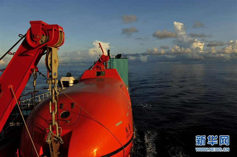 Expeditionsliebhaber besuchen das bemannte U-Boot ?Zhangjian“