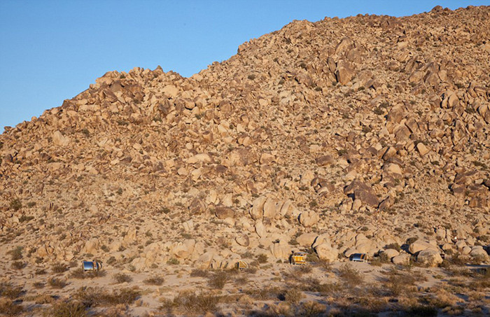 Camping auf dem Mars in Kalifornien