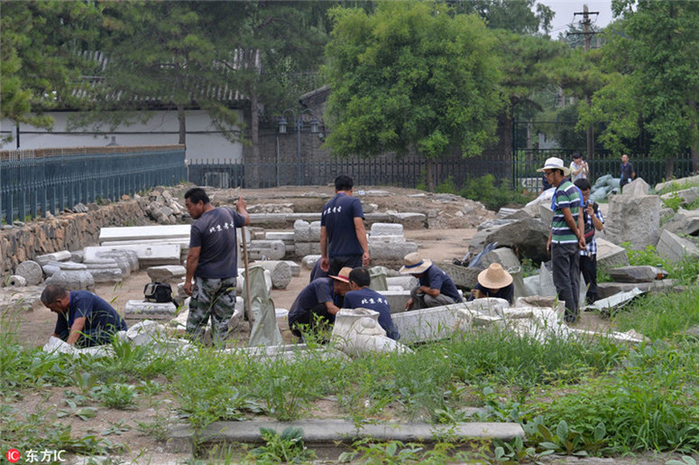 Live-übertragung der Ausgrabungen am Alten Sommerpalast
