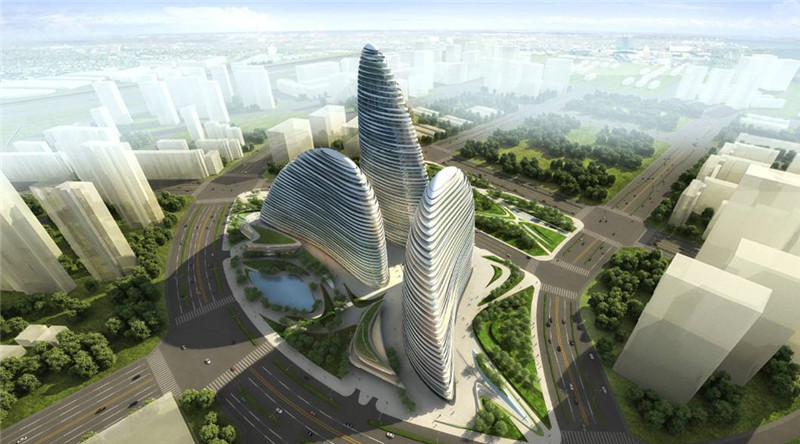 Fantastisches Geb?ude mit surrealer Pr?gung in Shanghai