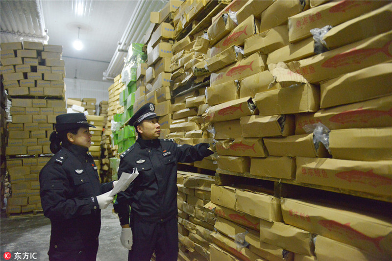 Gro?er Schmuggel gefrorener Meeresfrüchte in Qingdao aufgedeckt