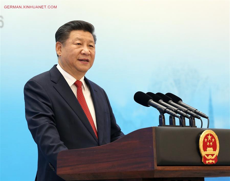 Xi Jinping h?lt beim B20-Gipfel eine Rede