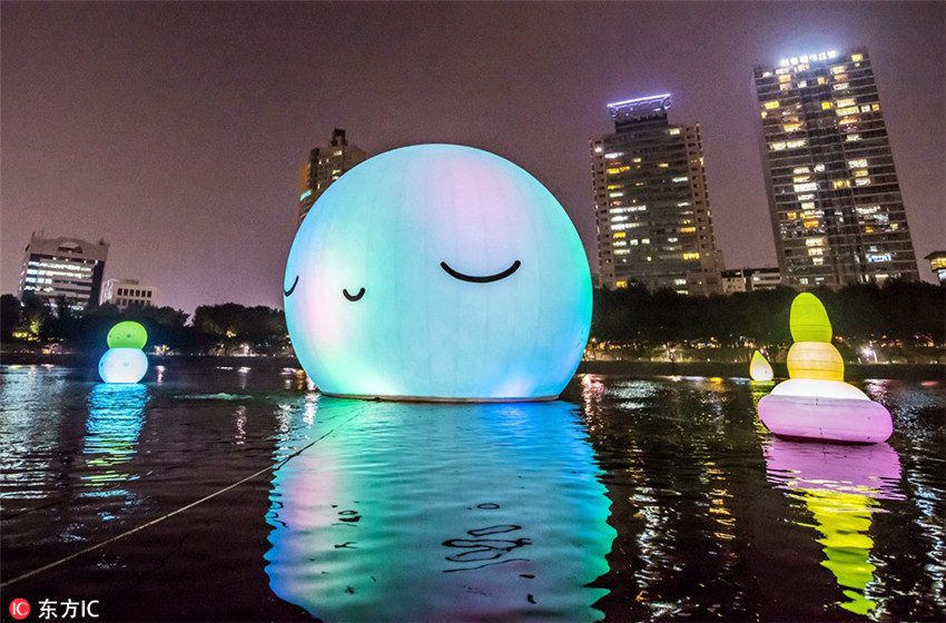 Mondskulpturen für das chinesische Mondfest