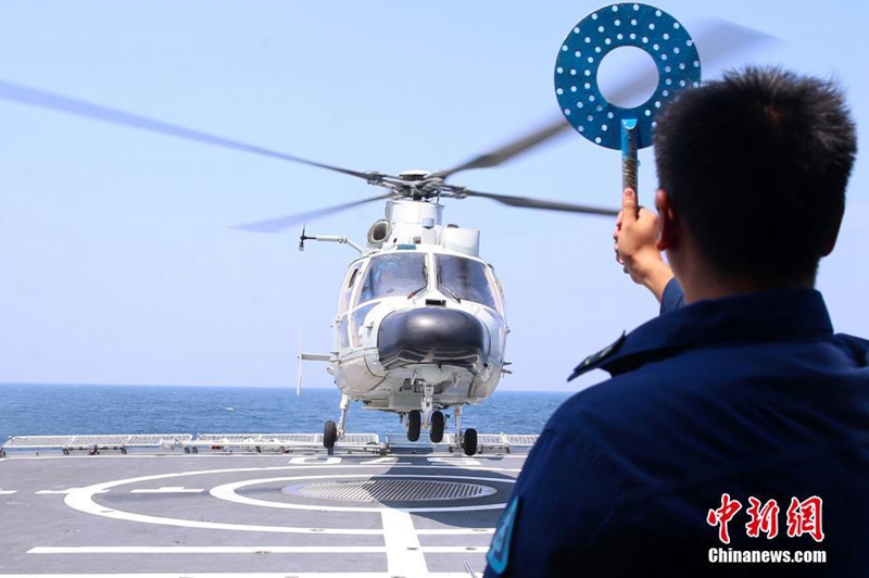 Gemeinsames Man?ver von chinesischer und russischer Marine in vollem Gang