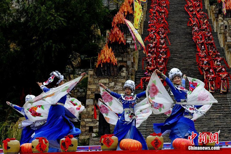 Qiang-Volk begeht Neujahrsfest