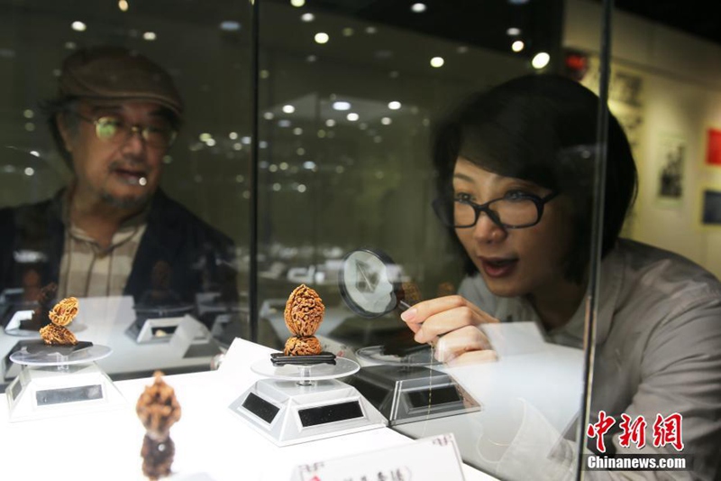 Weifanger Pfirsichkern-Schnitzereien in Taipeh