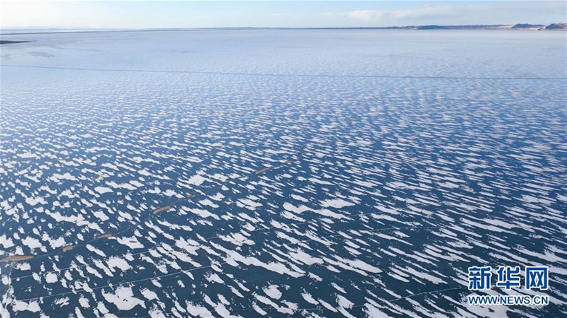 Gro?e Fl?chen des Qinghai-Sees bereits zugefroren