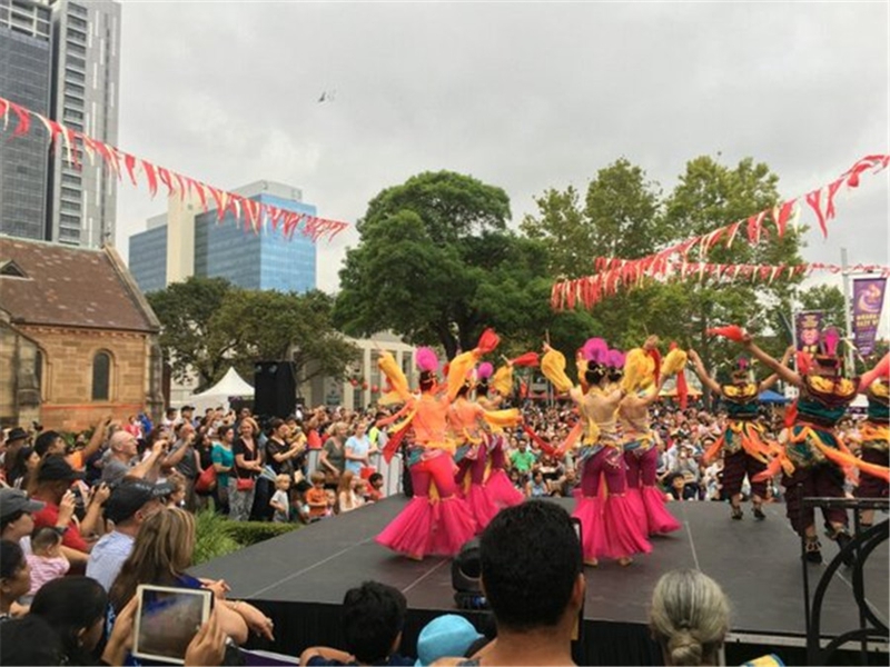 Traditioneller Kultur-Jahrmarkt zum Frühlingsfest aus Shaanxi findet in St?dten von Australien statt