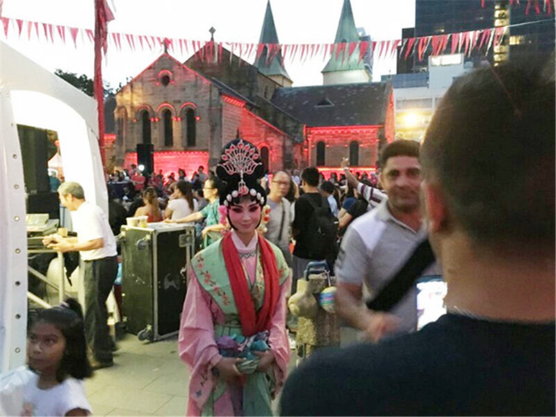 Traditioneller Kultur-Jahrmarkt zum Frühlingsfest aus Shaanxi findet in St?dten von Australien statt