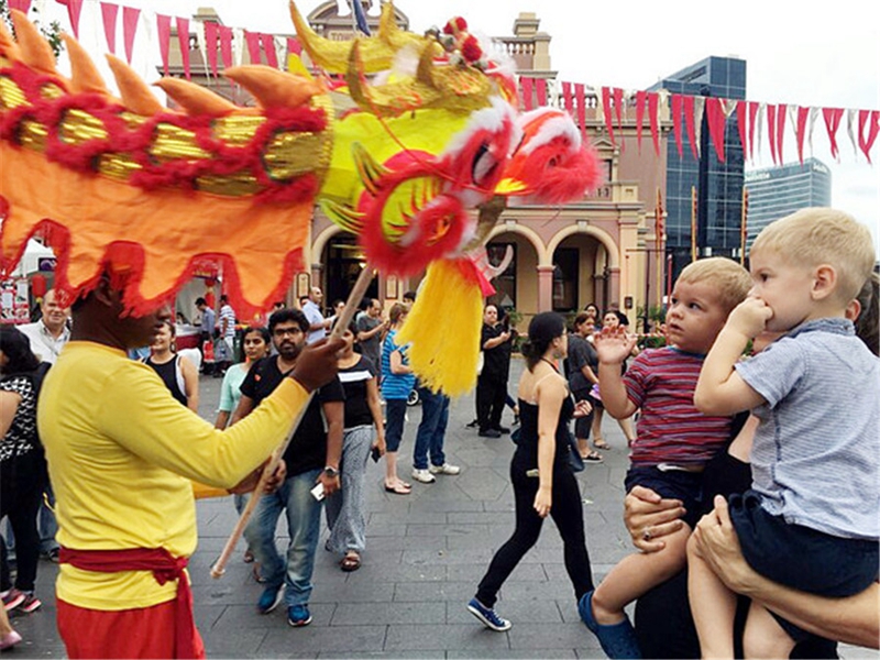 Traditioneller Kultur-Jahrmarkt zum Frühlingsfest aus Shaanxi findet in St?dten von Australien statt