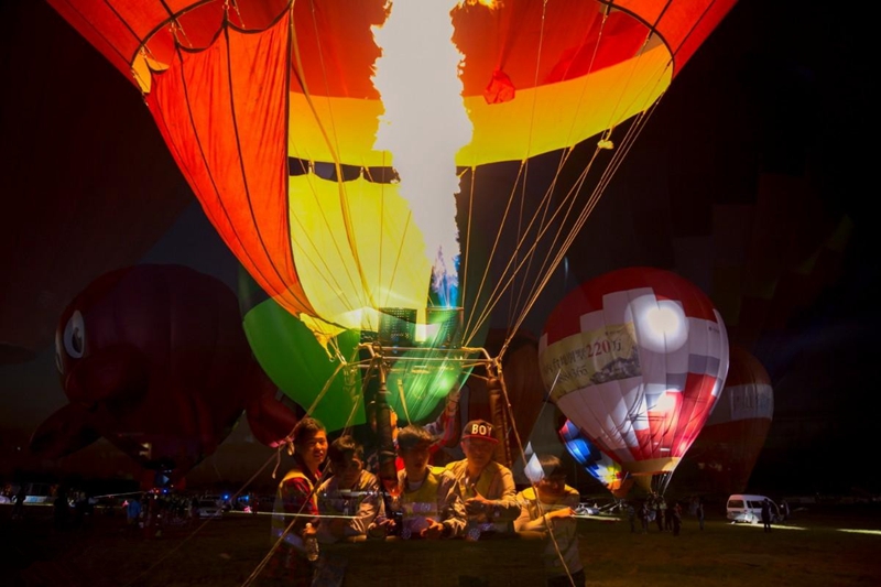 Tourismusgebiet Bailuyuan-Bailucang in Xi′an gilt als Reisefavorit