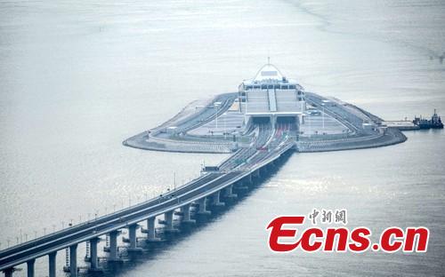 Die l?ngste Meeresbrücke verbindet Zhuhai, HongKong und Macao