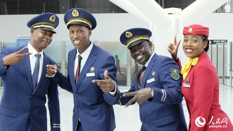 Mitarbeiter von Kenias Eisenbahnlinie Mombasa-Nairobi 