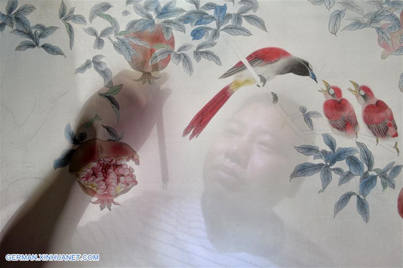 Gongbi-Malerei in Ningjin