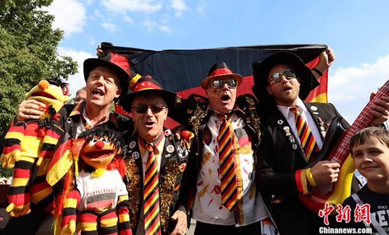 Deutsche Fu?ballfans zur WM in Russland