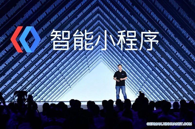 Chinesischer Technologie-Gigant Baidu h?lt j?hrliche Konferenz der KI-Entwickler in Beijing ab