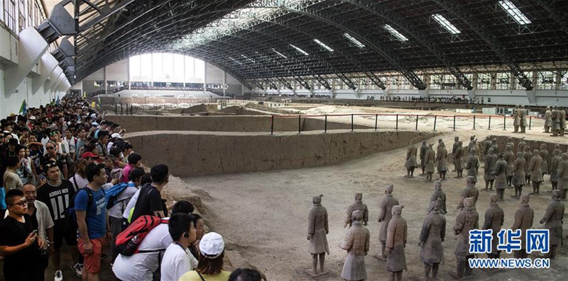 Terrakotta-Armee haben zu Sommerferien starken Besuch