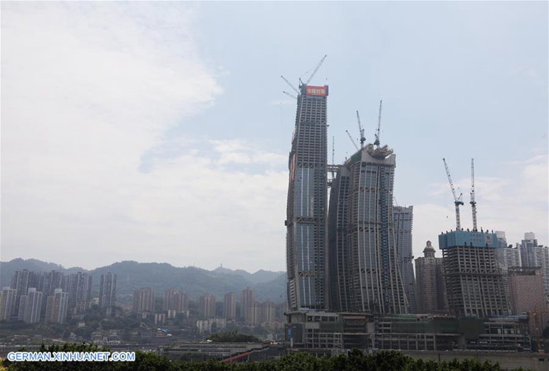 T3N-Turm in Chongqing ist rohbaufertig