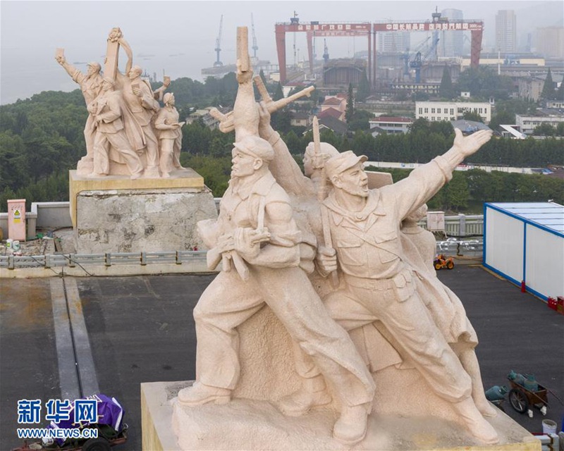 Renovierungsarbeiten an der Nanjing-Jangtse-Brücke laufen auf Hochtouren