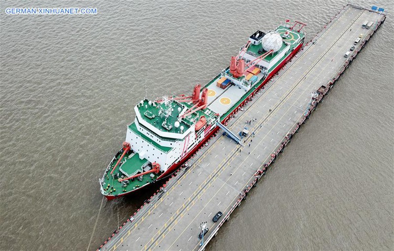 Xuelong kehrt nach der arktischen Forschungsexpedition nach Shanghai zurück