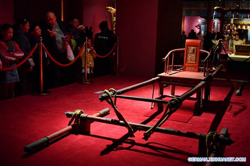 Kulturelle Relikte aus dem Palastmuseum in Taiyuan ausgestellt